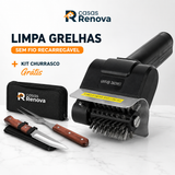 Limpa Grelhas Sem Fio RecarregĂĄvel Com Escova + Kit Churrasco