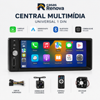 Central Multimídia Universal CarPlay Sem Fio Com Camera De Ré