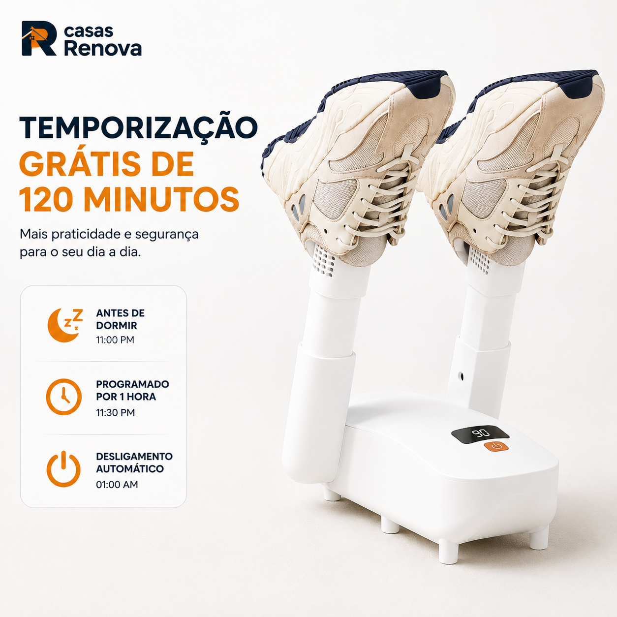 Secador Elétrico Ideal Viagem Para Sapatos, Botas, Meias e Tênis