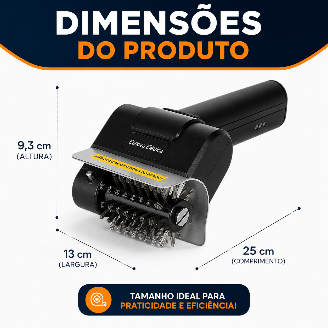 Limpa Grelhas Sem Fio Recarregável Com Escova + Kit Churrasco