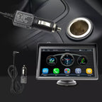 Multimídia Portátil Universal Carplay Android e IOS Com Câmera de Ré