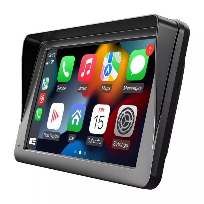 Multimídia Portátil Universal Carplay Android e IOS Com Câmera de Ré